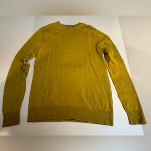 Mens Old Navy Small Crew Neck Sweater Mustard Yellow